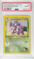 V1764: 2000: Giovanni's Nidorino: 45/132: 1ST Edition: Gym Challenge: PSA: 8: NM-MT: 102261189